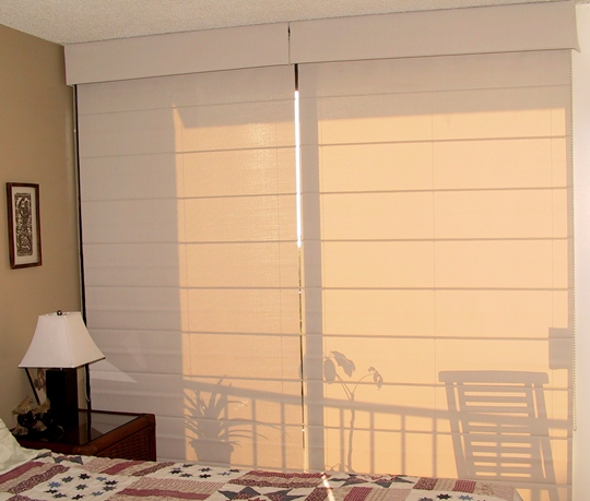 solar fabric roman shade - Kihei